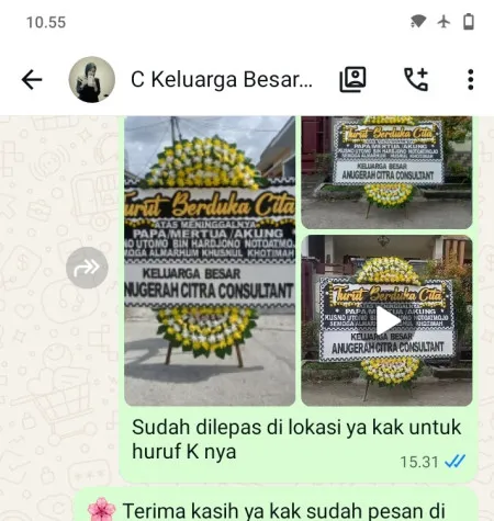 Pengiriman Papan Bunga Duka Ketip Juwana